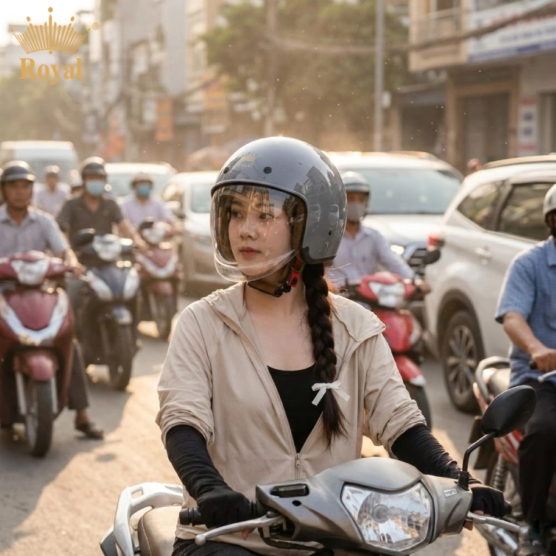 Mũ bảo hiểm 3/4 Royal M139