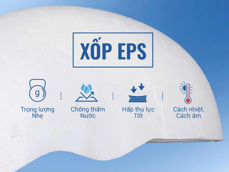 Xốp nón 3/4 có kính làm từ xốp EPS cao cấp