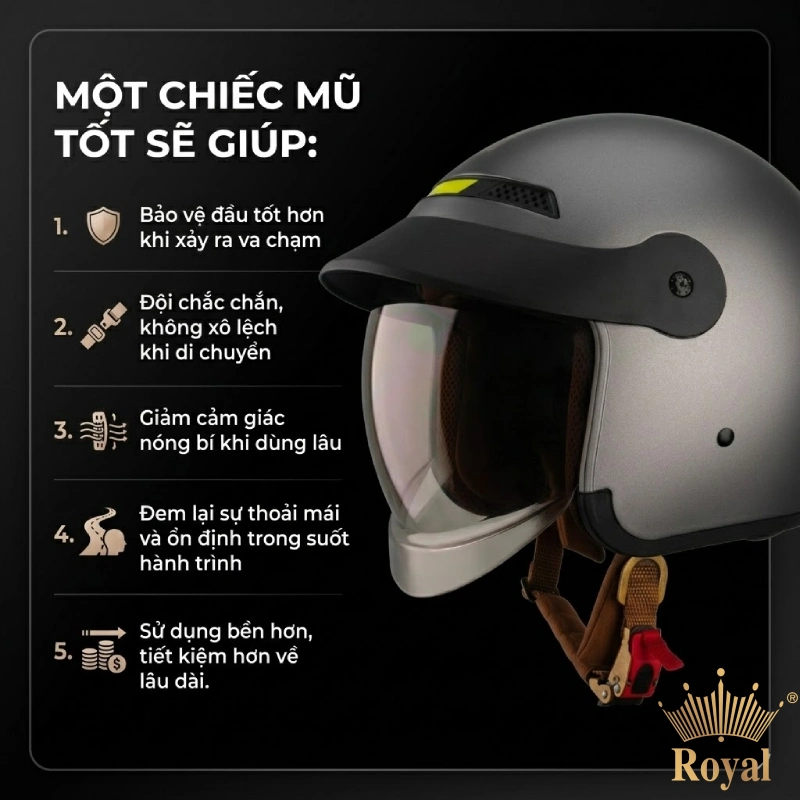 Vì sao cần biết cách chọn mua mũ bảo hiểm đúng chuẩn?