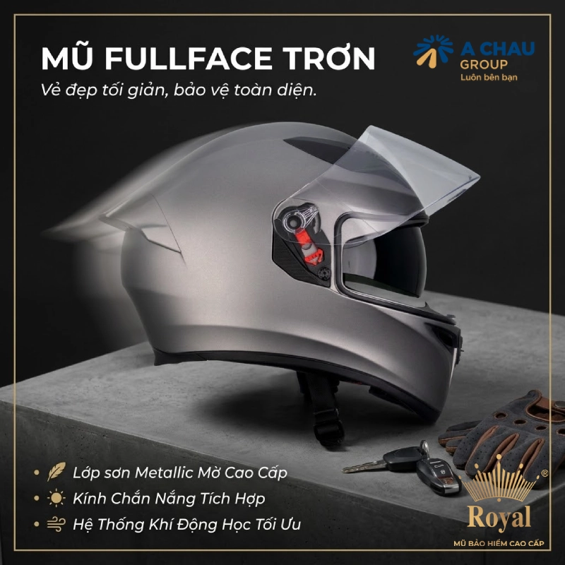 Mũ fullface trơn