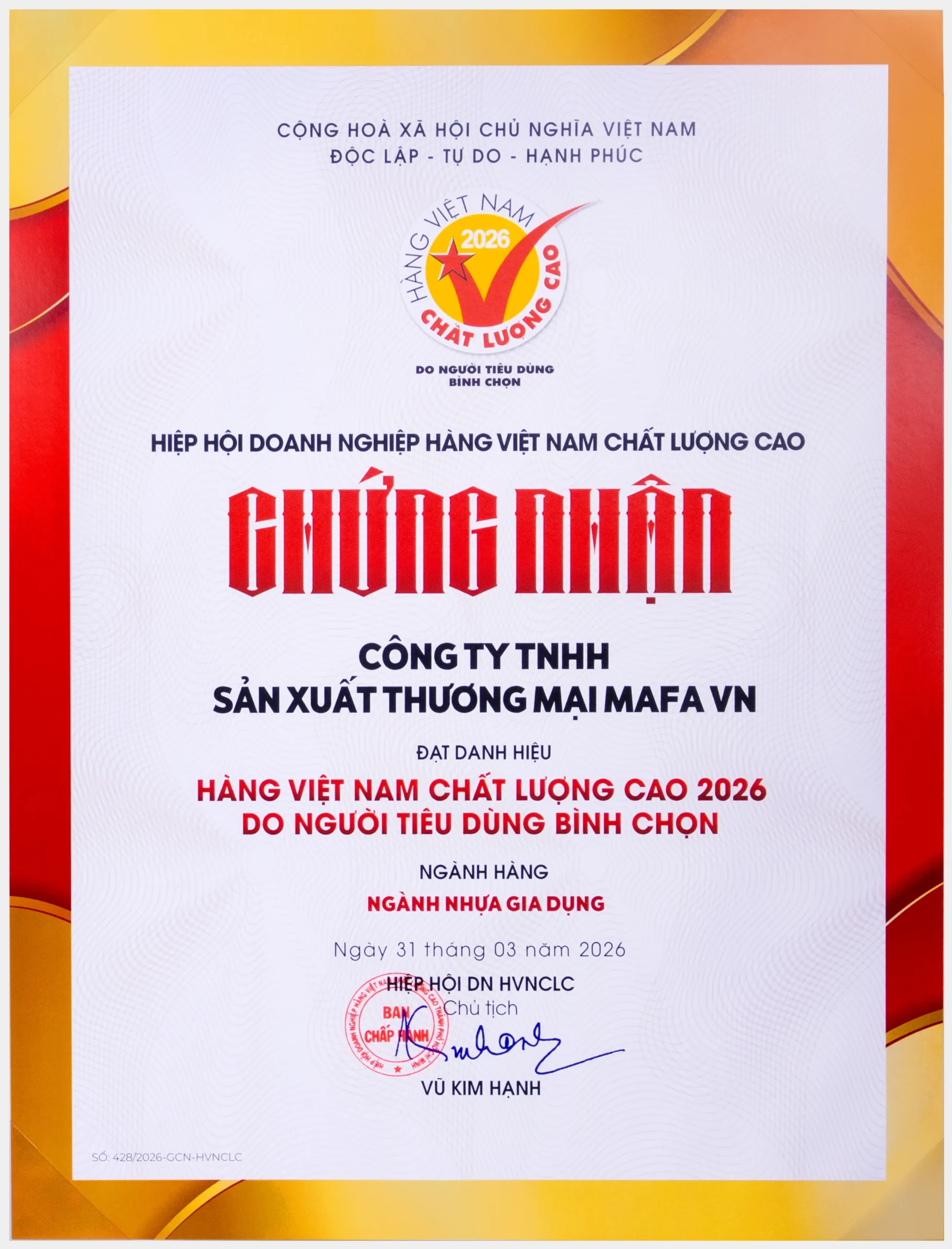 hàng Việt Nam chất lượng cao