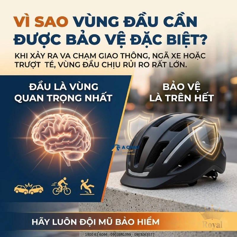 Vì sao vùng đầu cần được bảo vệ đặc biệt?